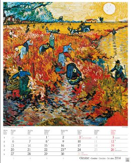 Wandkalender »Kunst«, 310x440 mm, Oktober