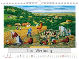 Kunstkalender »Naive«, 440x310 mm, Oktober
