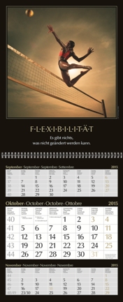 Dreimonatskalender »Motivation«, 300x790 mm, Oktober