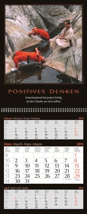 Dreimonatskalender »Motivation«, 300x790 mm, März