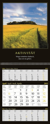 Dreimonatskalender »Motivation«, 300x790 mm, April