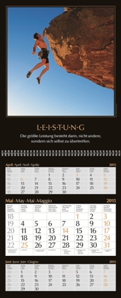 Dreimonatskalender »Motivation«, 300x790 mm, Mai