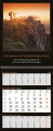 Dreimonatskalender »Motivation«, 300x790 mm, Juli