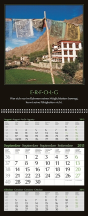 Dreimonatskalender »Motivation«, 300x790 mm, September