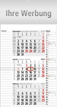 Dreimonatskalender »Combi-Notizplaner«, 300x556 mm