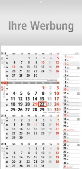 Dreimonatskalender »Notizplaner«, 300x595 mm