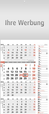 Dreimonatskalender »Notizplaner«, 300x670 mm