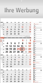 Dreimonatskalender »Notizplaner«, 300x556 mm