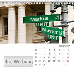 Tischaufstellkalender »Your Name«, Februar