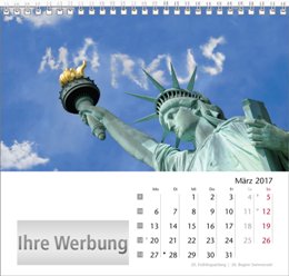 Tischaufstellkalender »Your Name«, März