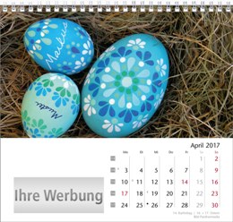 Tischaufstellkalender »Your Name«, April