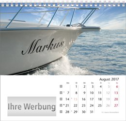 Tischaufstellkalender »Your Name«, August