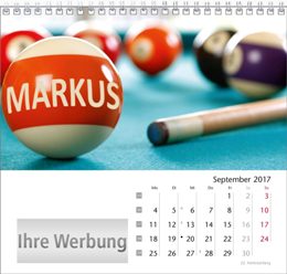 Tischaufstellkalender »Your Name«, September