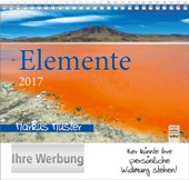 Tischaufstellkalender »Elemente«, personalisiert, 155x145 mm, Titelblatt