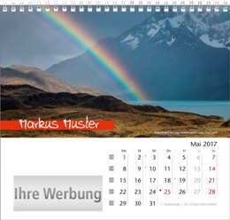 Tischaufstellkalender »Elemente«, personalisiert, Mai