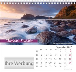 Tischaufstellkalender »Elemente«, personalisiert, September