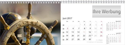 Tischquerkalender »Your Name«, Juni