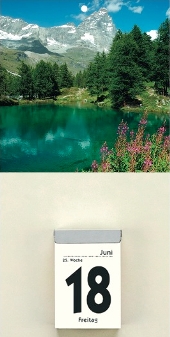 Rückwand für Abreißkalender »Gebirgs- und Landschaftsmotive«, 145x295 mm