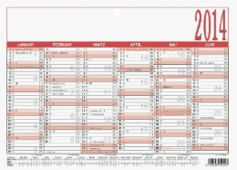Tafelkalender »DIN A5«, 210x148 mm